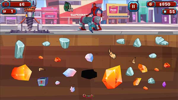 Hãy giúp người nhện đào vàng