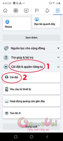 Cài đặt