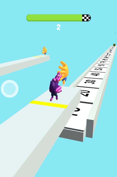 Về đích và đẩy bàn tay đi thật xa để đạt điểm cao