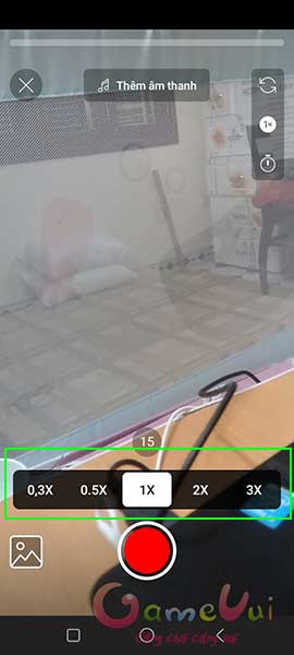 Điều chỉnh tốc độ quay