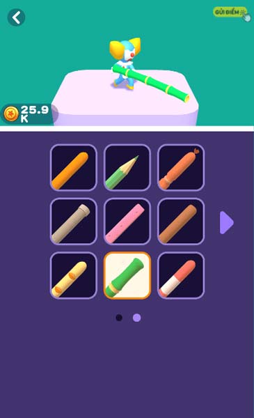 Các mẫu sào, gậy nhảy trong Shop