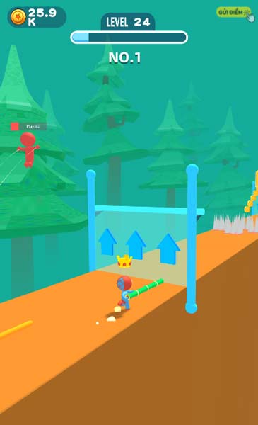 Điều khiển nhân vật vượt qua chướng ngại vật, cạm bẫy