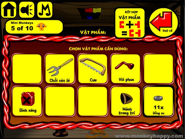 Thu thập các mảnh vật phẩm riêng lẻ