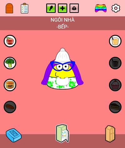 Cho Pou ăn để nhanh lớn hơn