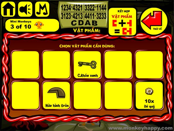 Thu thập các mảnh vật phẩm riêng lẻ