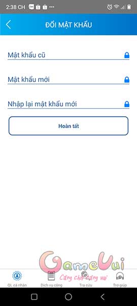 Nhập mật khẩu mới