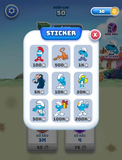 Các mẫu nhân vật Xì Trum