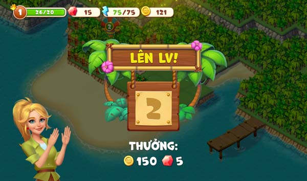 Tăng cấp và nhận thưởng