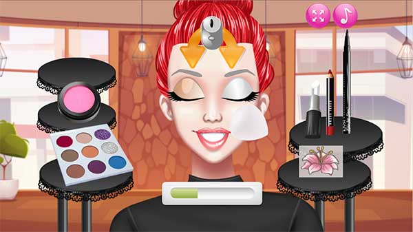 Vẽ mặt cho cô gái