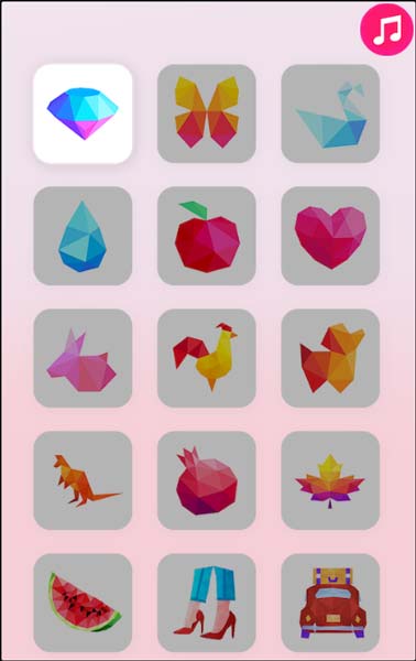 Các mẫu hình ảnh về hoa quả, đồ vật, con vật... đa dạng