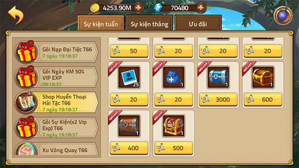 Shop Huyền thoại hải tặc