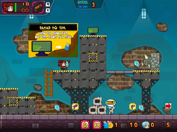 Dò tìm những vật phẩm ẩn bằng rada