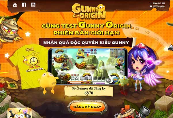 Đăng ký thử nghiệm Gunny Orgin