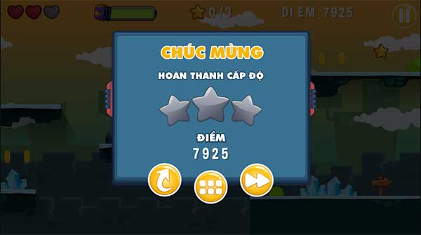 Hoàn thành cấp độ