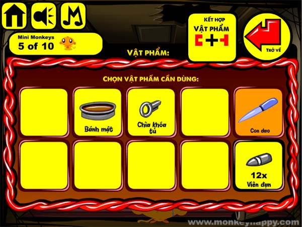 Thu thập các mảnh vật phẩm cẩn thiết