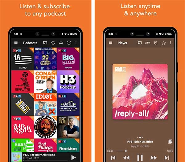 Nghe Podcast trên Android