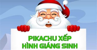 Pikachu xếp hình Giáng sinh