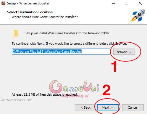Chọn đường dẫn