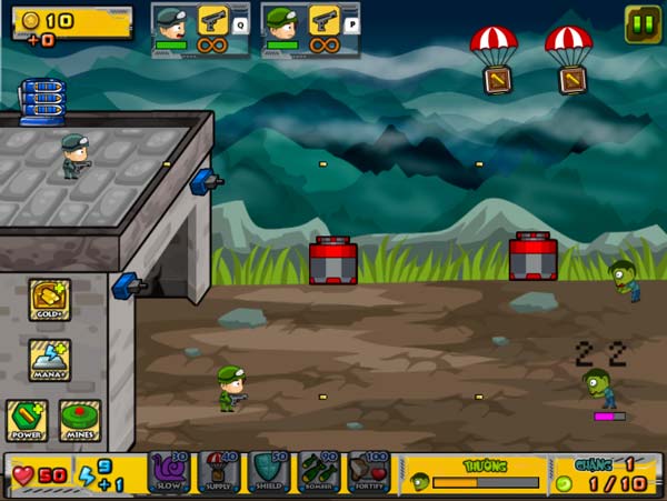 Phòng thủ, bảo vệ căn cứ trước lũ Zombie nguy hiểm