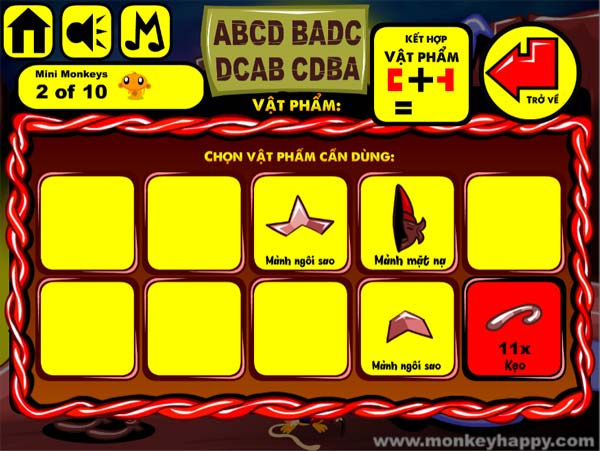 Thu thập các mảnh vật phẩm cần thiết