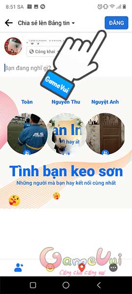 Đăng kỷ niệm lên Facebook