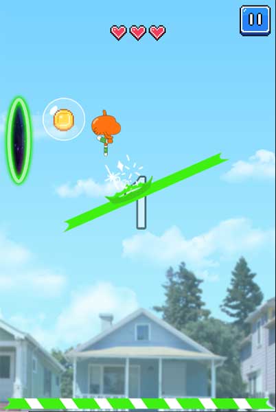 Hãy giúp Gumball nhảy qua cổng