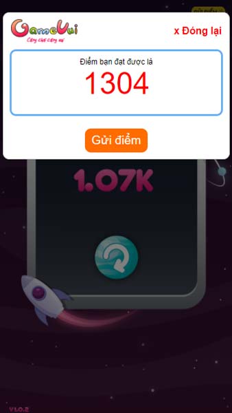 Gửi, chia sẻ điểm lên GameVui