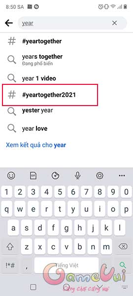 Tìm kiếm Facebook Year Together