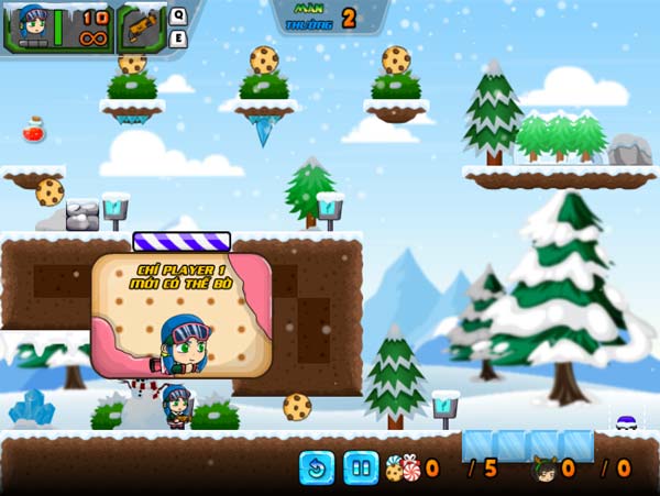 Thu thập tất cả bánh quy, giải cứu người khác