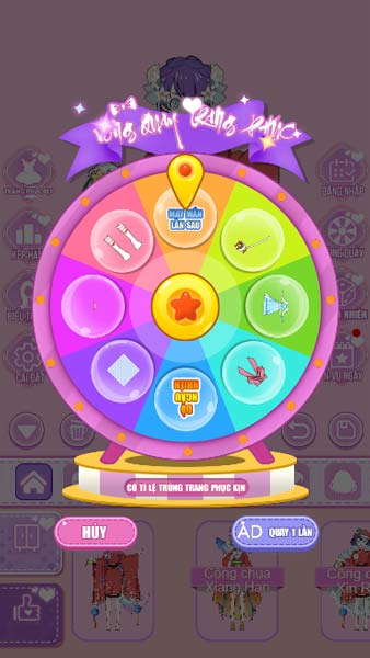 Vòng quay Skin trang phục