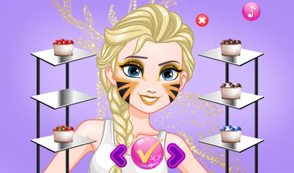 Trang điểm khuôn mặt cho Elsa