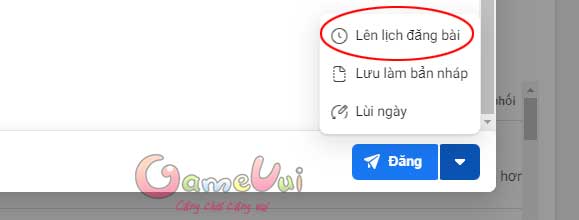Lên lịch đăng bài