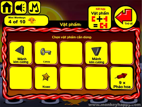 Thu thập các mảnh vật phẩm riêng lẻ