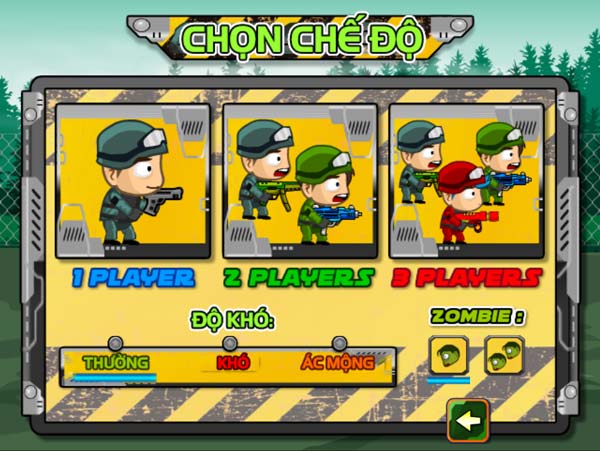 Chọn chế độ chơi 1, 2 hoặc 3 người
