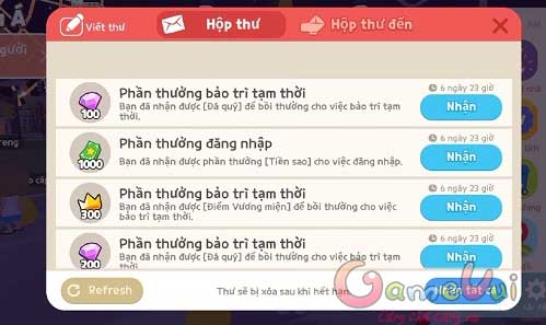 Nhận phần thưởng đăng nhập Play Together