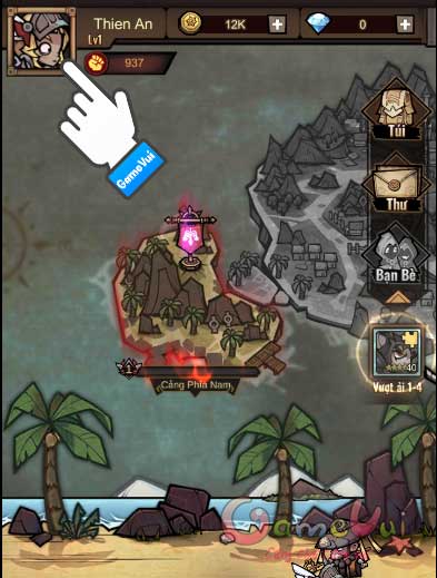 Chạm vào ảnh đại diện