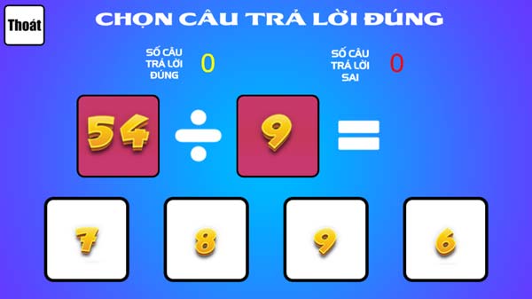 Hãy chọn đáp án chính xác thật nhanh