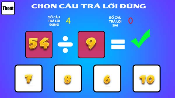 Thử tài và khả năng chính xác của người chơi