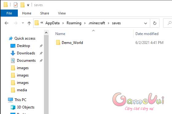 Lưu dữ liệu Minecraft