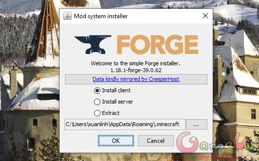 Cài Minecraft Forge