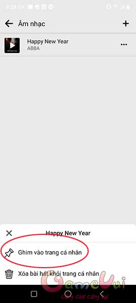 Ghim vào trang cá nhân