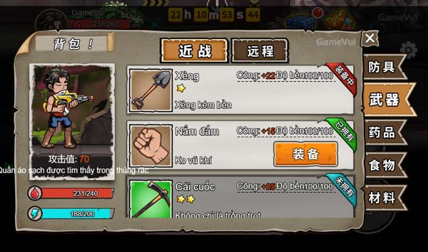 Lựa chọn vũ khí phù hợp