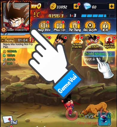 Chạm vào ảnh đại diện