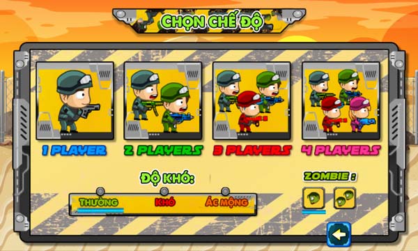 Chọn chế độ chơi phù hợp