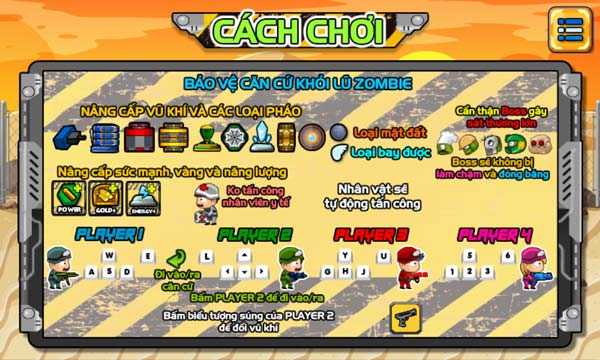 Hướng dẫn cách chơi, điều khiển nhân vật