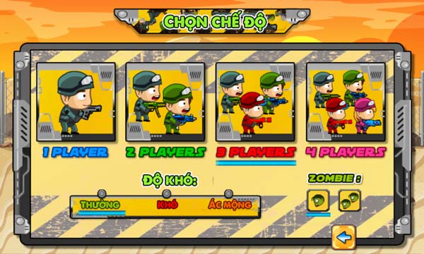Lựa chọn chế độ chơi