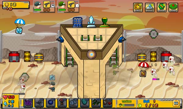 Di chuyển nhân vật khéo léo để tiêu diệt Zombie từ xa