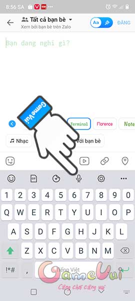 Chạm vào biểu tượng mic