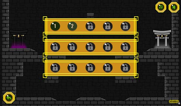 Lựa chọn level để thử thách