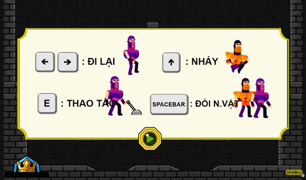 Hướng dẫn cách điều khiển nhân vật